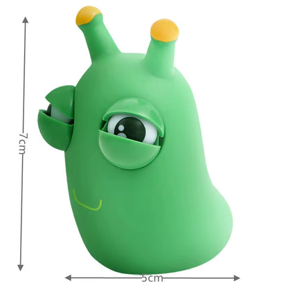 Peekaboo Green Worm – Funny Squeeze Fidget Toy