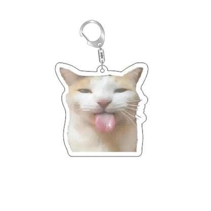Funny Cat Meme Keychain – Bag Charm