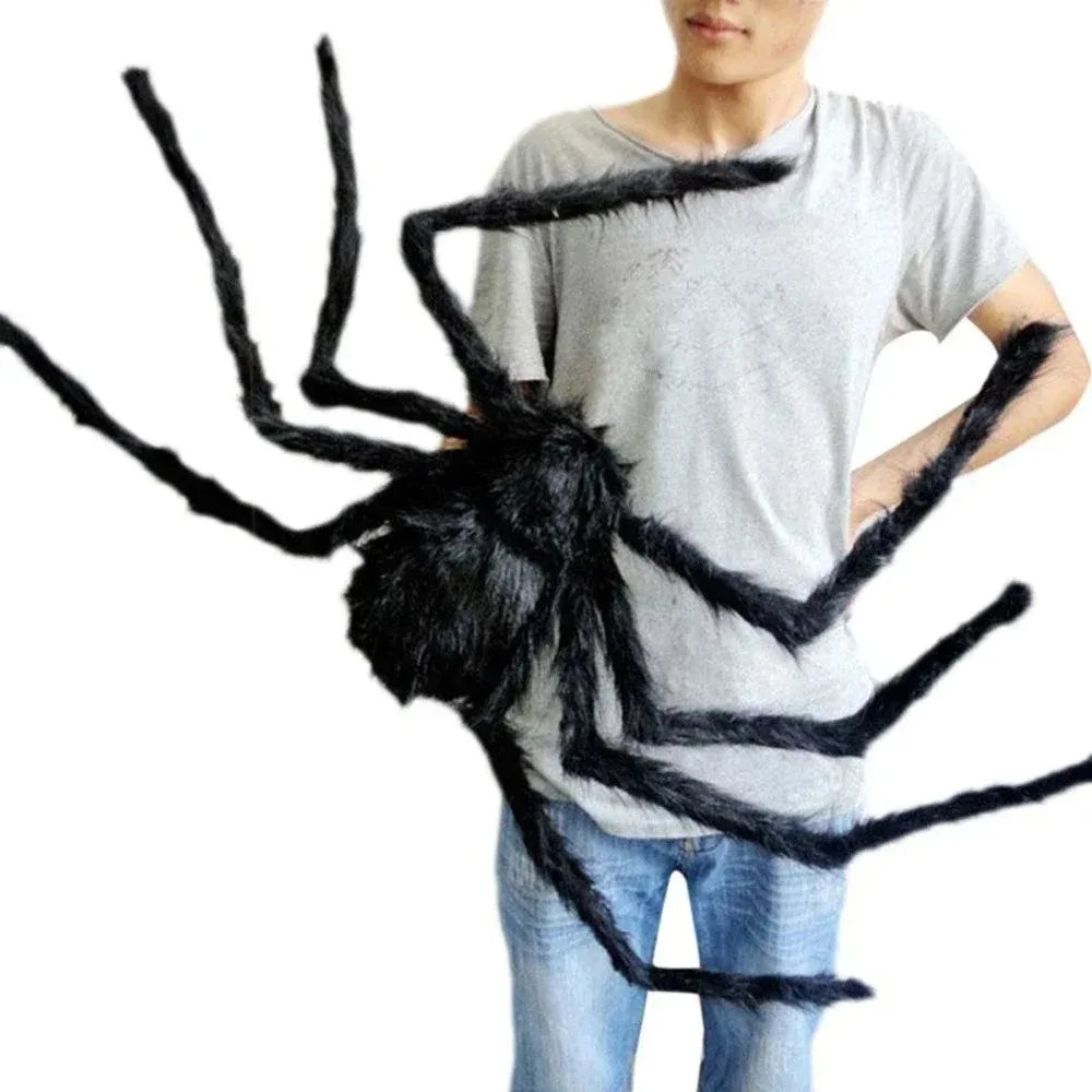 Giant Fuzzy Spider – Poseable Halloween Decoration
