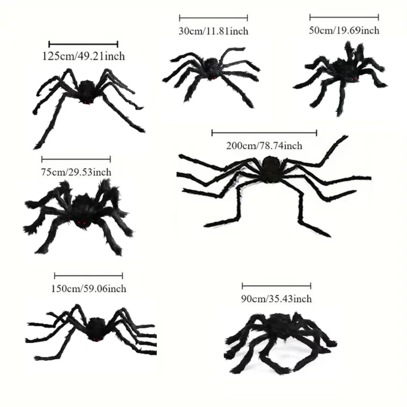 Giant Fuzzy Spider – Poseable Halloween Decoration