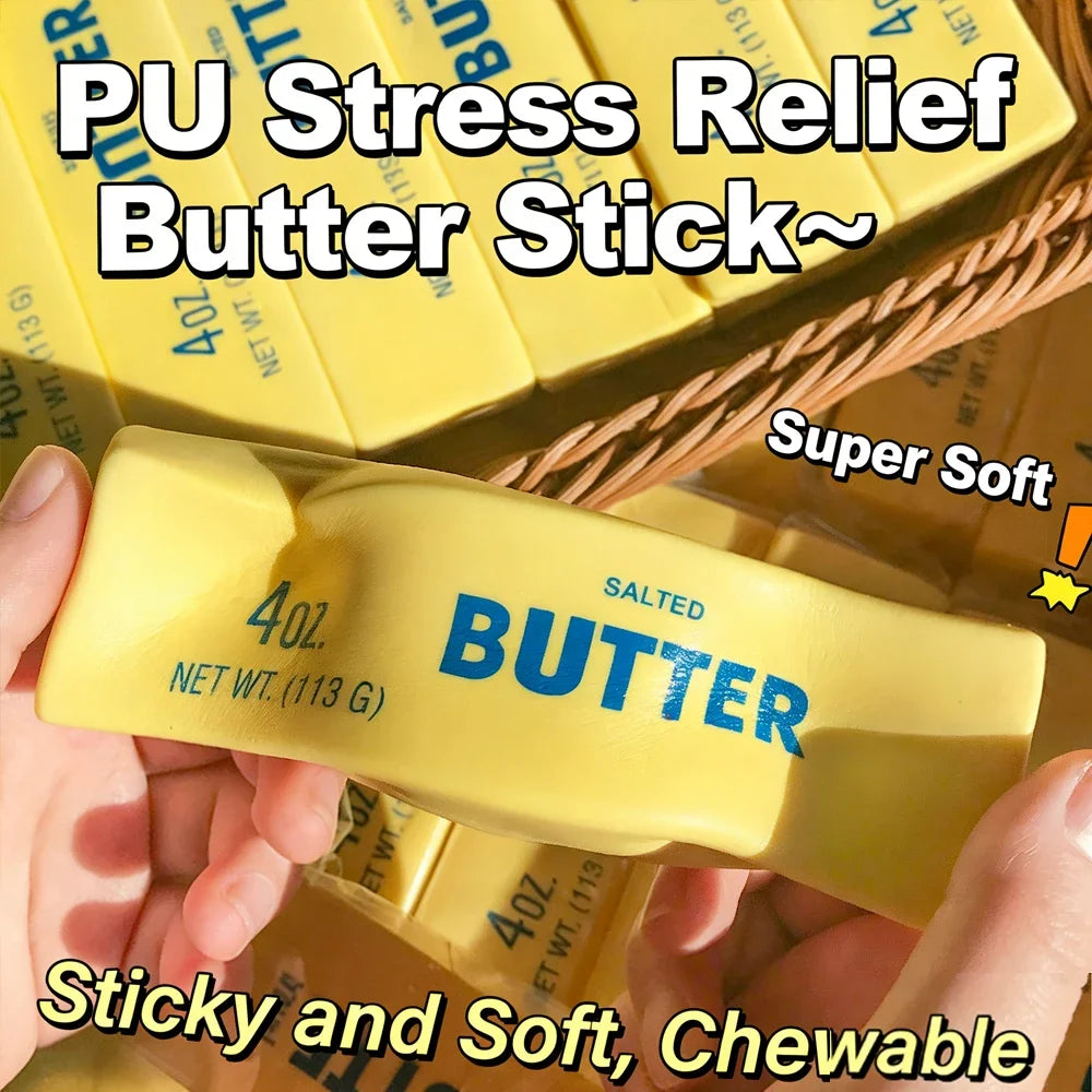 Butter Stick Squishy – Slow-Rising Fidget Toy