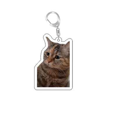Funny Cat Meme Keychain – Bag Charm