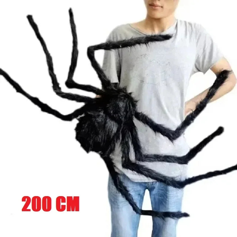 Giant Fuzzy Spider – Poseable Halloween Decoration